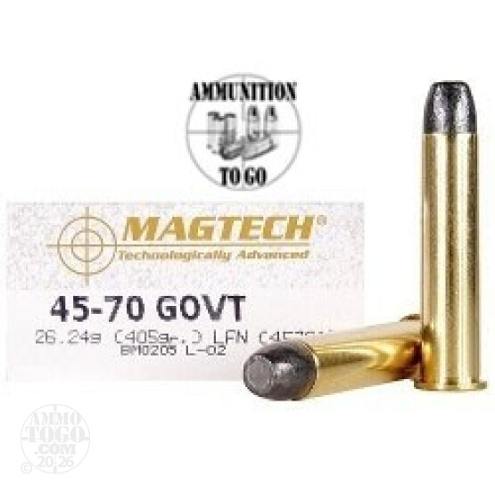 20rds - 45-70 Govt. MAGTECH Cowboy 405gr. Lead Flat Nose Ammo